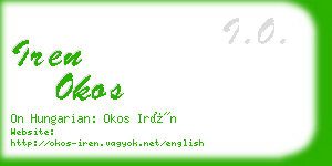 iren okos business card